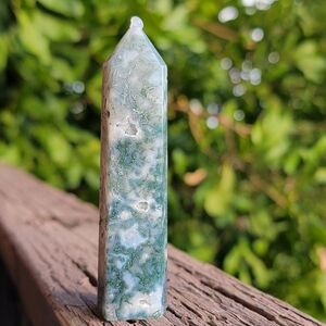 SOLD ❌️ #17 SPECIAL DEAL 🤑 NEW 3.5" MOSS AGATE TOWER